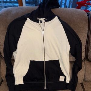 MENS FIVE FOUR FULL ZIP HOODED SWEATSHIRT SIZE LARGE HOODIE